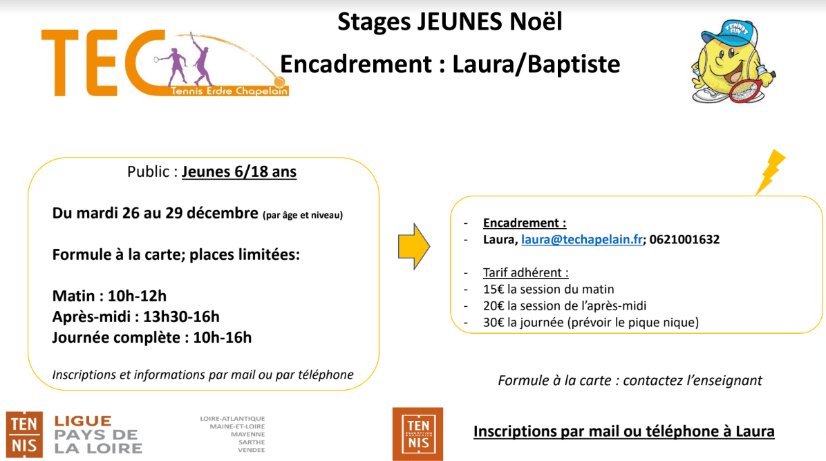 Stage jeunes Noël 2023